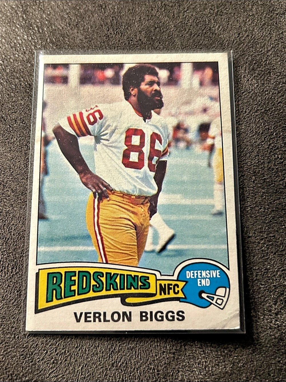 1975 Topps Football Verlon Biggs Washington Redskins #303